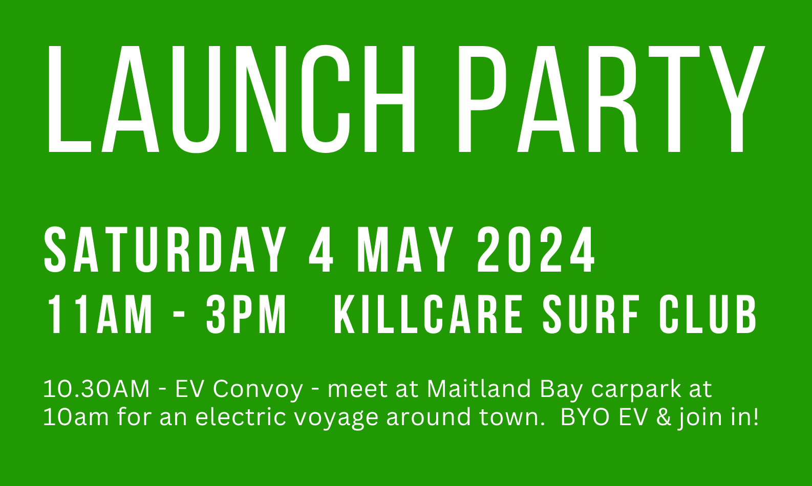 NSW: Electrify Bouddi Launch Party